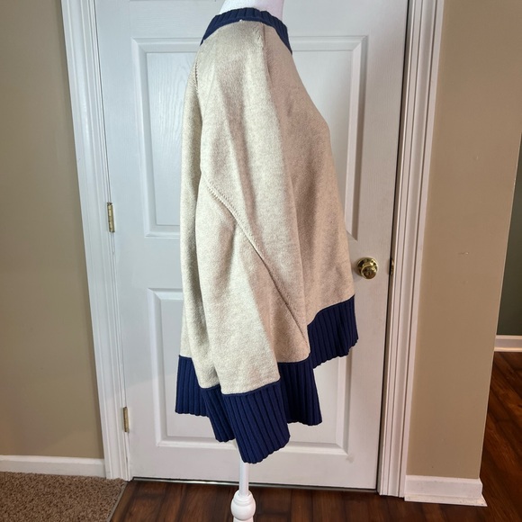 NWT Anthropologie Maeve Chandler Crewneck Pullover Relaxed Sweater $168 XL - Picture 5 of 12